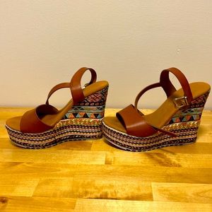 Colorful Platform Wedges